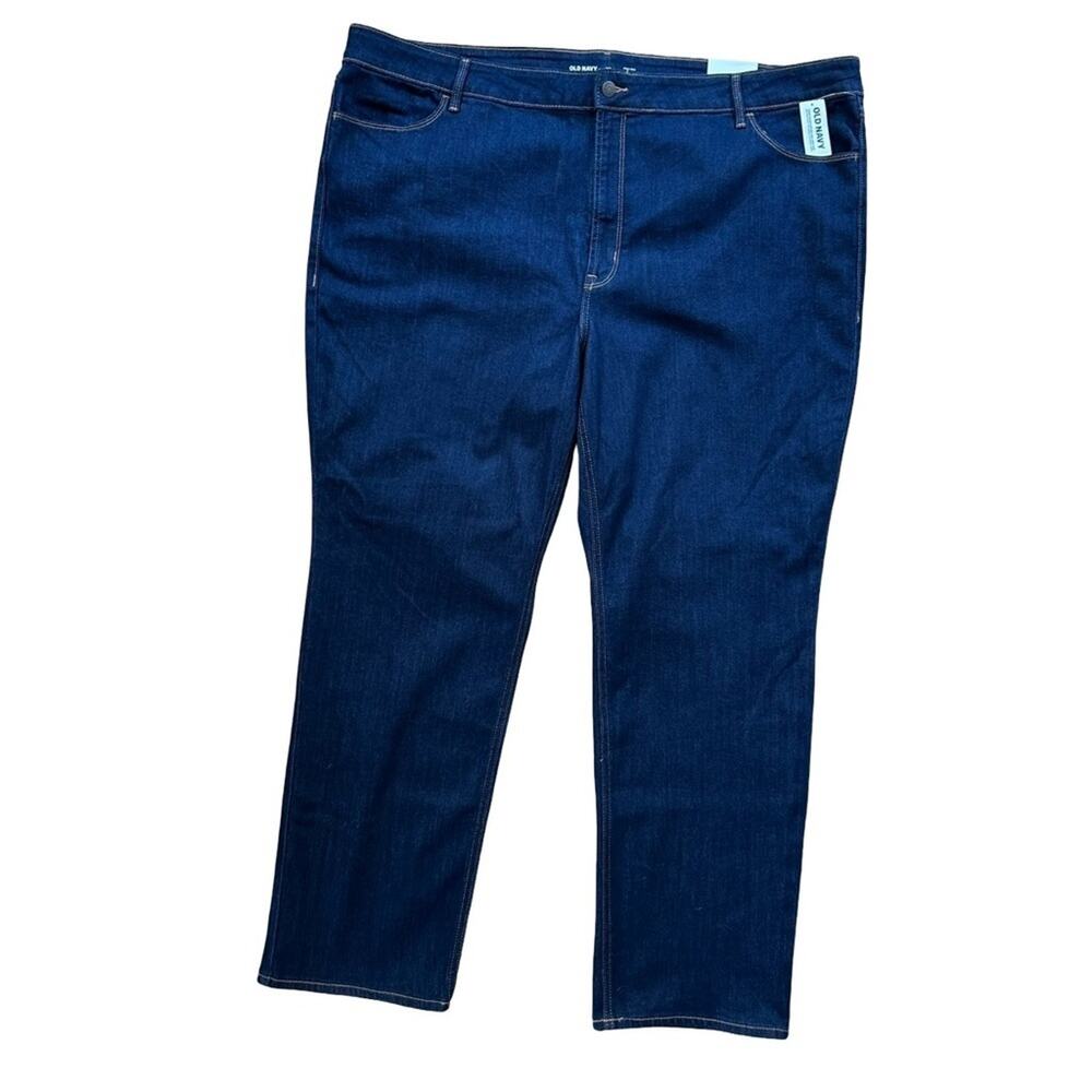 NWT Old Navy High Rise Straight Dark Wash Jeans Sz 26